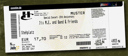 Ticket It's M.E. Lux 2016